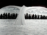 Carved and Etched Glass Artwork