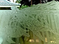 Carved and Etched Glass Artwork