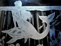 Carved and Etched Glass Artwork