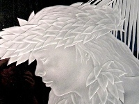 Carved and Etched Glass Artwork