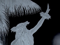 Carved and Etched Glass Artwork