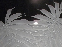 Carved and Etched Glass Artwork