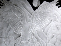 Carved and Etched Glass Artwork