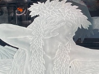 Carved and Etched Glass Artwork